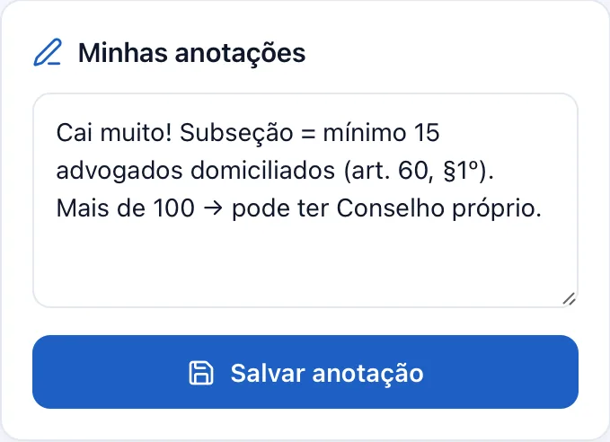 Anotação pessoal numa ficha
